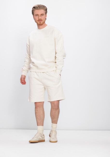 RESTER&Ouml;DS Chandail DRAKE CREW BACK PRINT &Eacute;cru - large