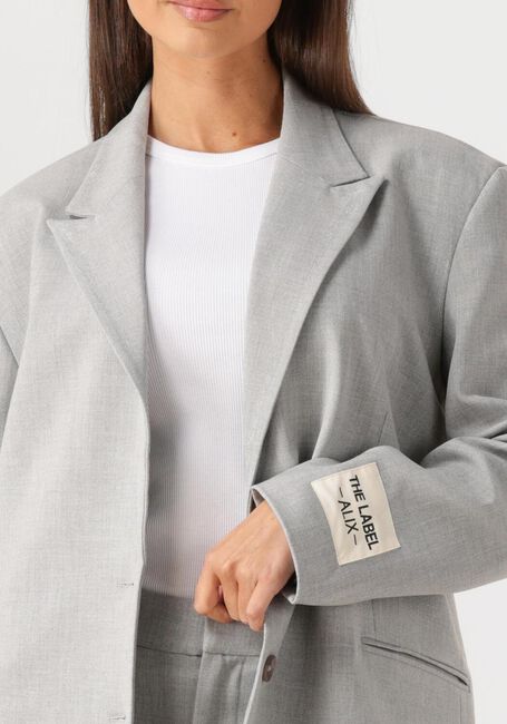 ALIX THE LABEL Blazer LADIES WOVEN FOIL STRIPE BLAZER Gris clair - large