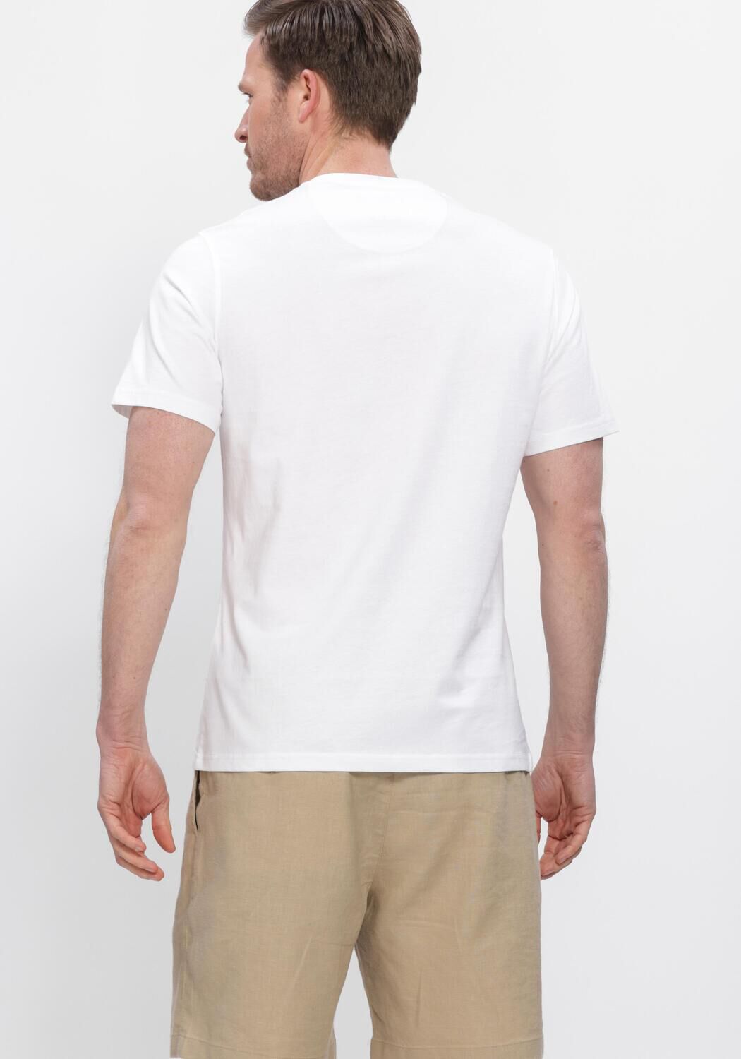 Witte BARBOUR T-shirt PREPPY T-SHIRT - large