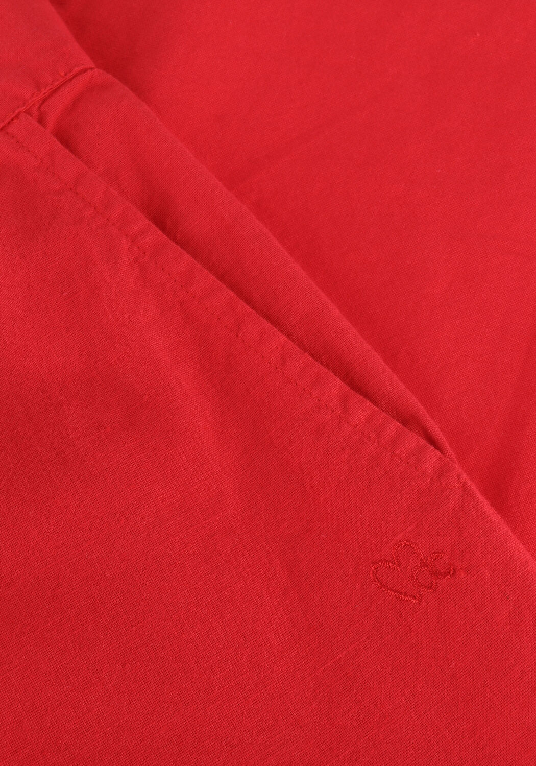 CC HEART Pantalon large WIDE LINEN PANTS en rouge - large