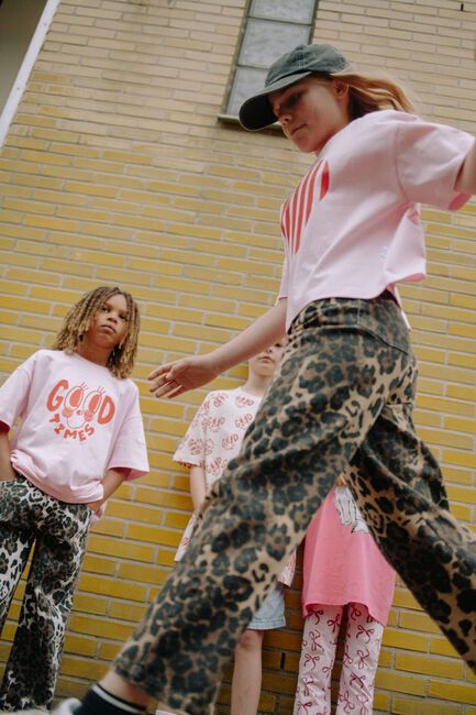 Bruine CALL ME FRANKIE Wide jeans LEOPARD PANTS - large