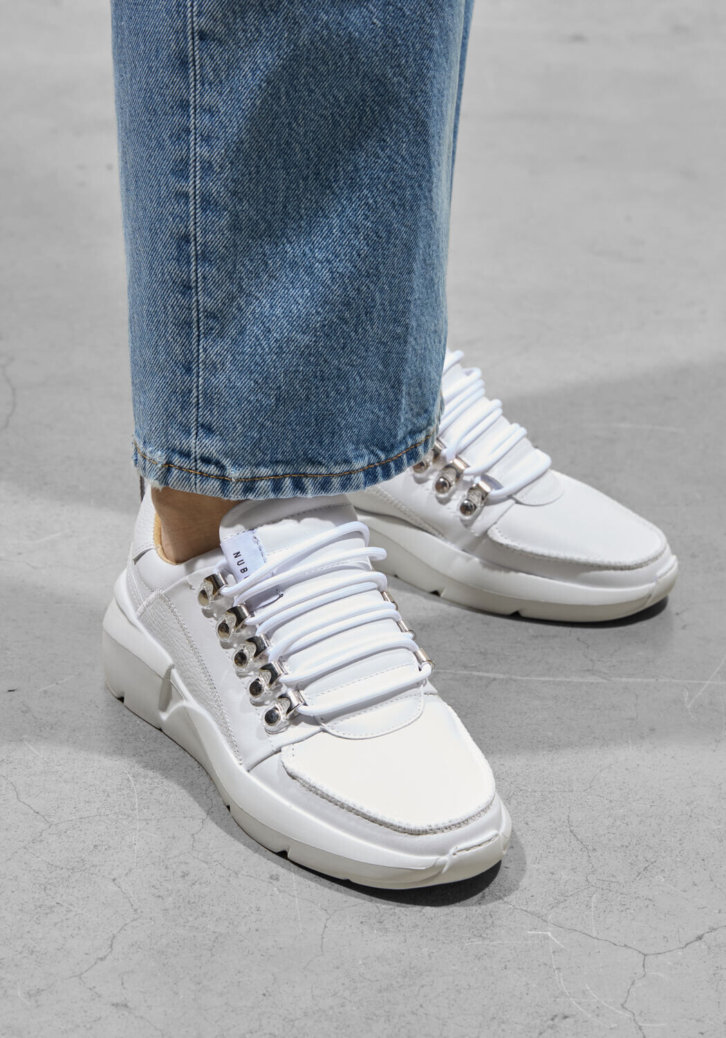 Witte NUBIKK Sneakers ROQUE ROMAN MEN - large