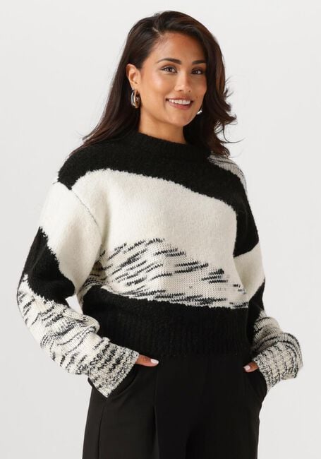 Zwarte ANOTHER LABEL Trui BRISSA KNITTED PULL L/S - large
