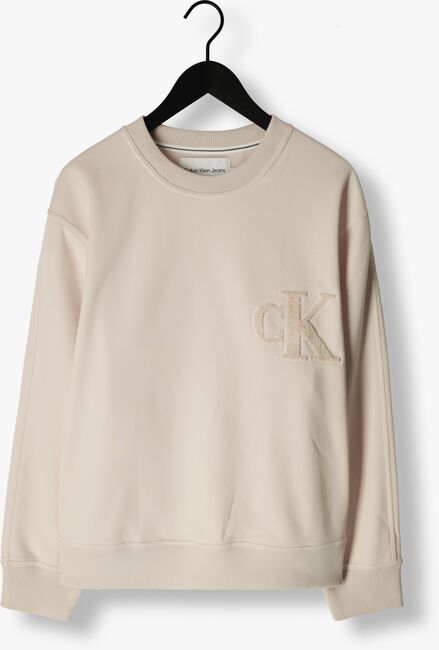 CALVIN KLEIN Chandail CK CHENILLE CREW NECK Blanc - large
