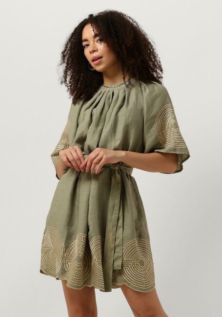 GREEK ARCHAIC KORI Mini robe 230091 en vert - large