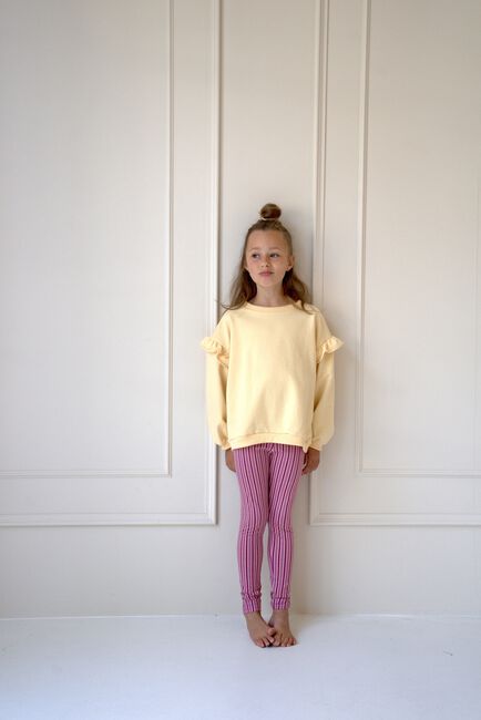 JACKY SUE Chandail LOIS RUFFLE SWEATER en jaune - large