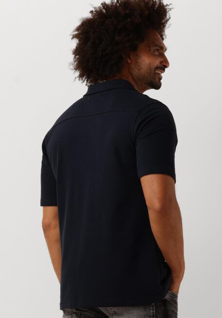 Donkerblauwe PURE PATH Casual overhemd SHORTSLEEVE SHIRT BUTTON UP - large