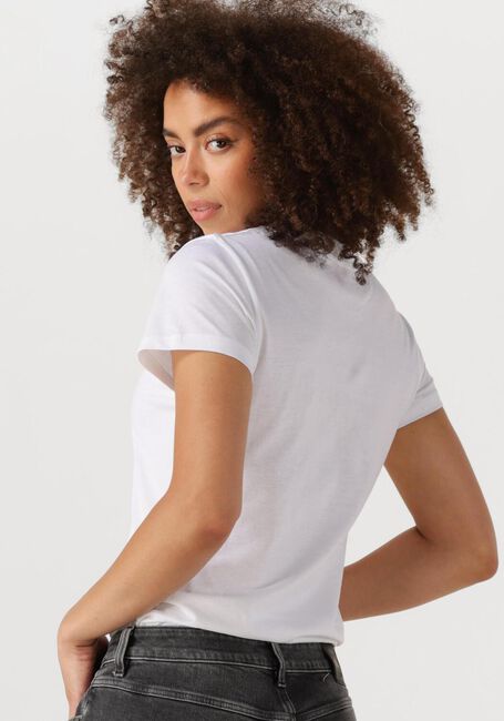 CALVIN KLEIN T-shirt CORE INSTIT LOGO SLIM FIT TEE en blanc - large