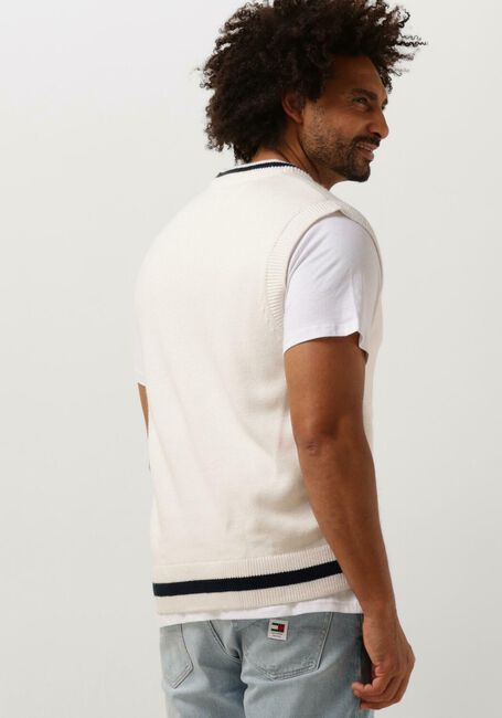 Gebroken wit TOMMY JEANS Spencer TJM REG CONTRAST TIPPING VEST - large