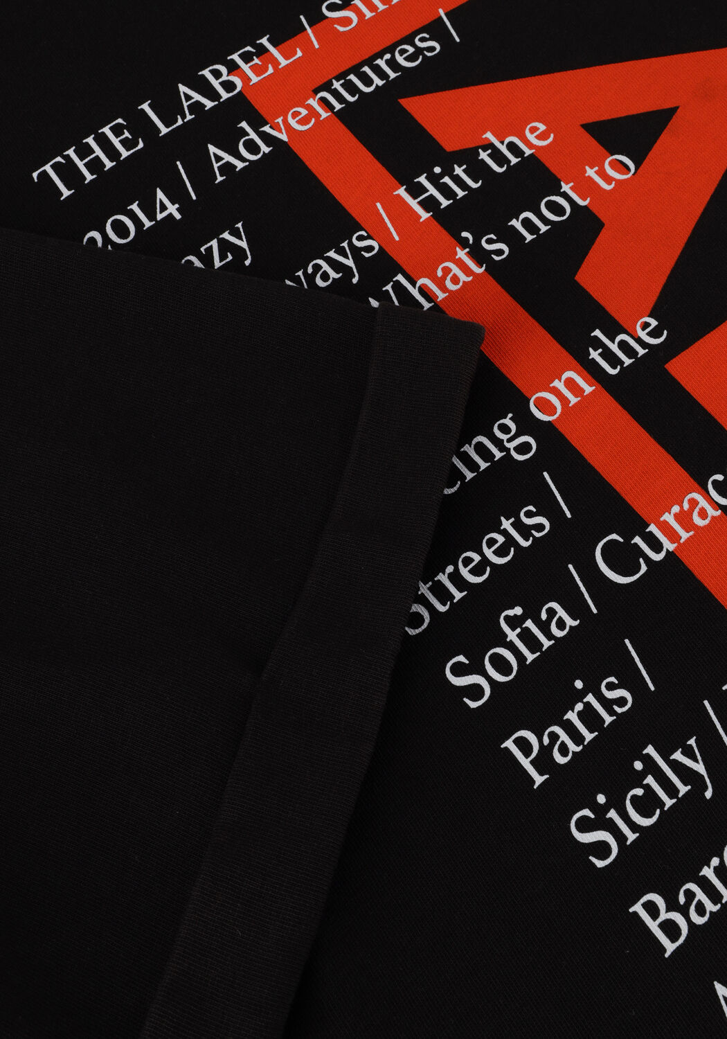 Zwarte ALIX THE LABEL Mini jurk LADIES KNITTED ALIX TOUR T-SHIRT DRESS - large