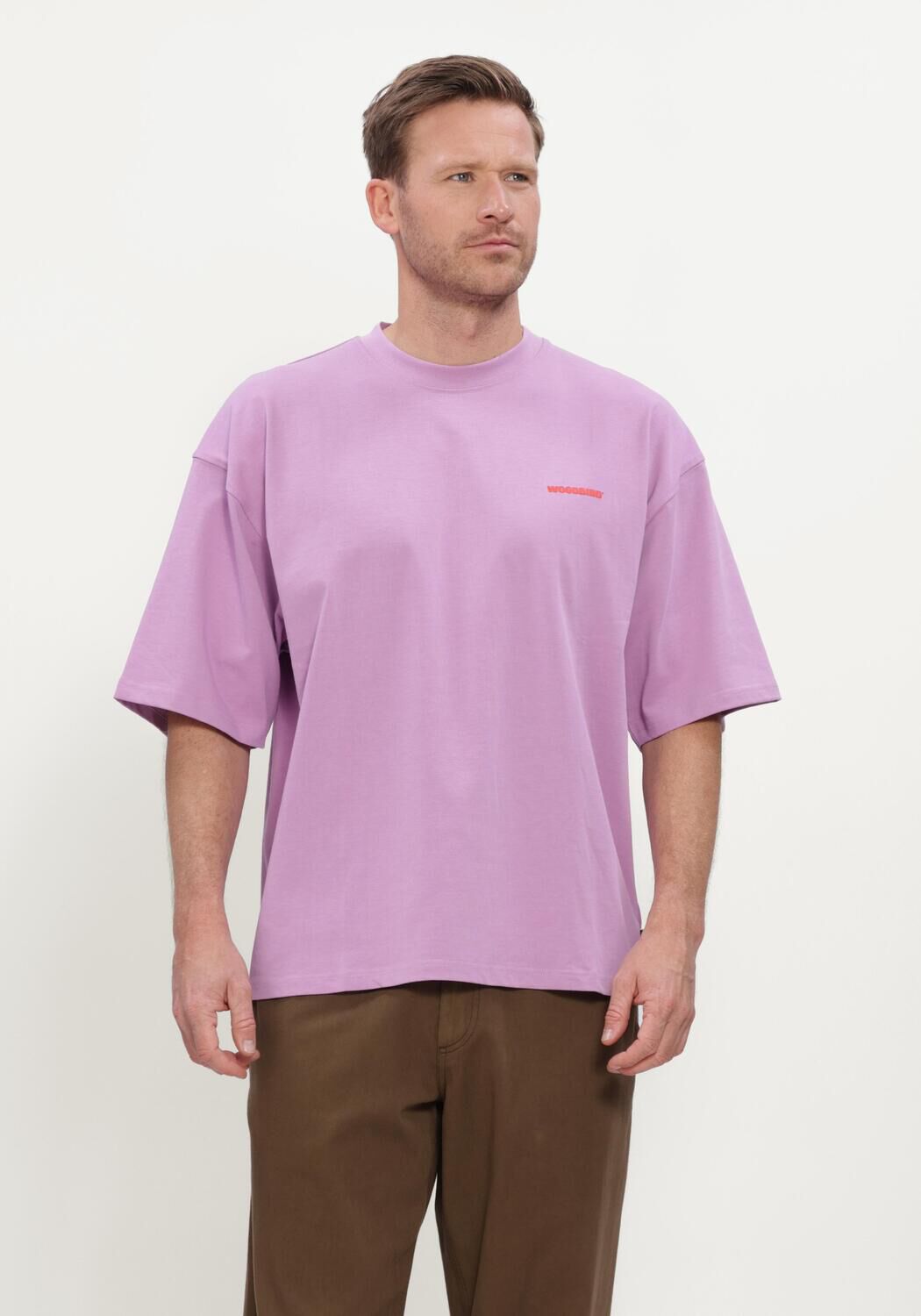 WOODBIRD T-shirt WBBEAM TRAM TEE Lilas - large