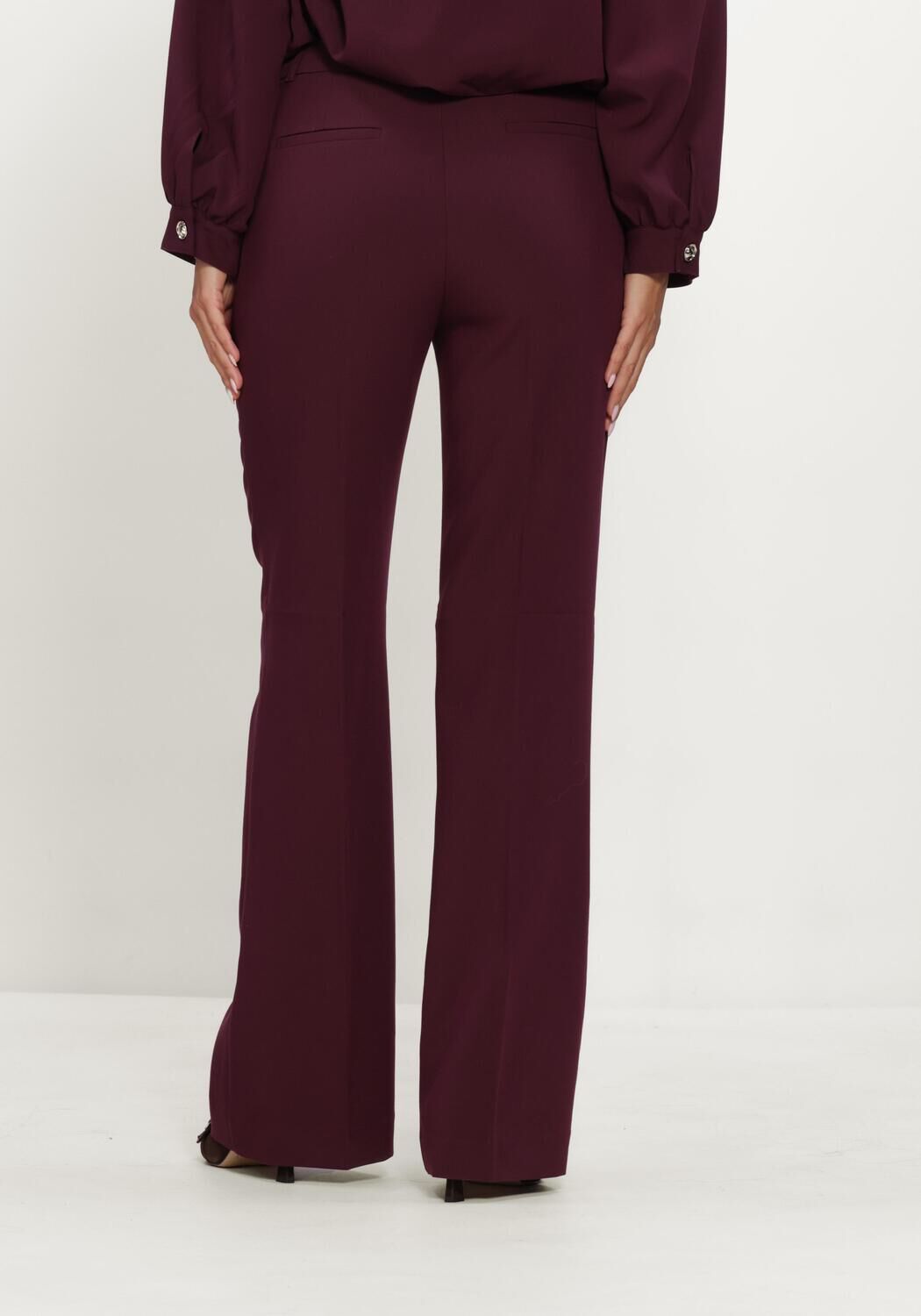 NOTRE-V Pantalon &eacute;vas&eacute; NV-ISALINE Bordeaux - large