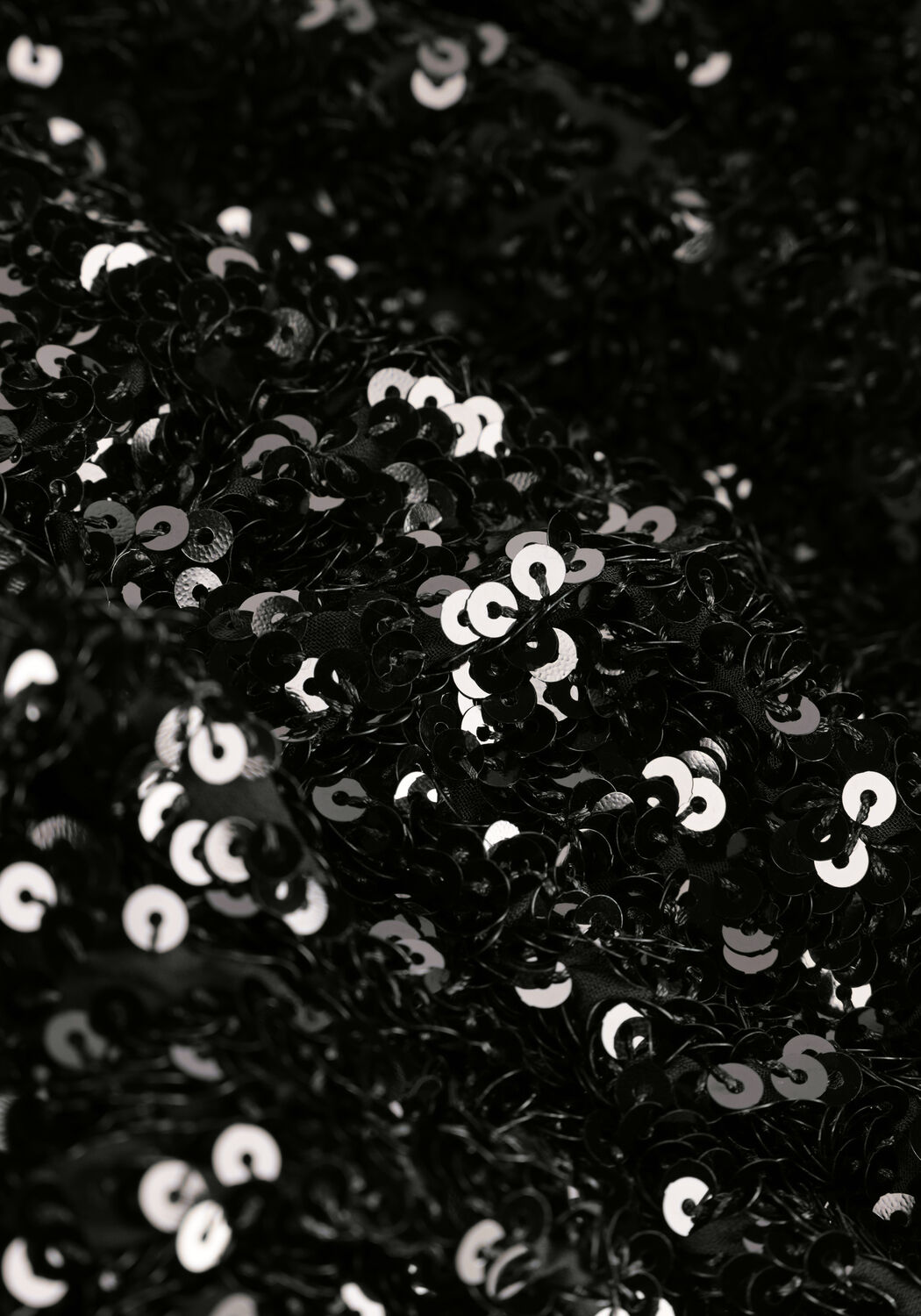 SELECTED WOMEN Mini robe SLFCOLYN LS SHORT SEQUINS DRESS en noir - large