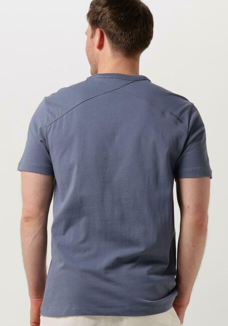 Blauwe CAST IRON T-shirt R-NECK REGULAR FIT HEAVY COTTON - large
