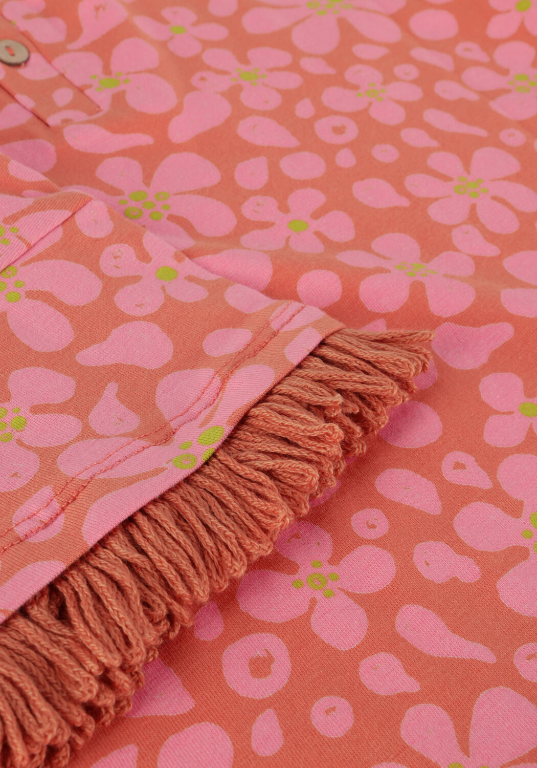 AMMEHOELA T-shirt AM-FRINGE-03 en rose - large