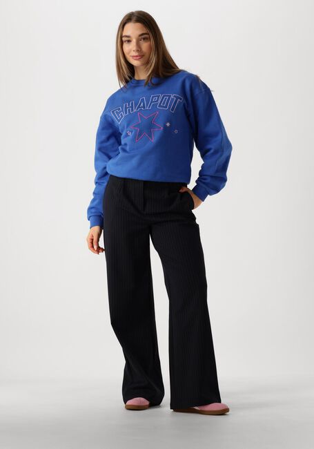 FABIENNE CHAPOT Chandail TERRY SPORT HEART SWEATER en bleu - large