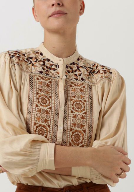 Beige ANTIK BATIK  BETTINA BLOUSE - large