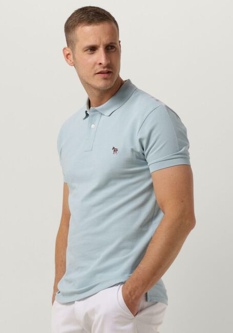 PS PAUL SMITH Polo MENS SLIM FIT SS POLO SHIRT ZEBRA Bleu clair - large