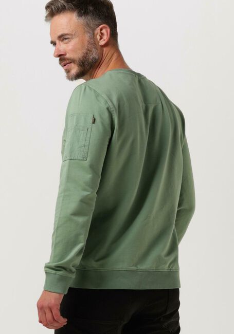 PME LEGEND Pull R-NECK AIRSTRIPE SWEAT en vert - large