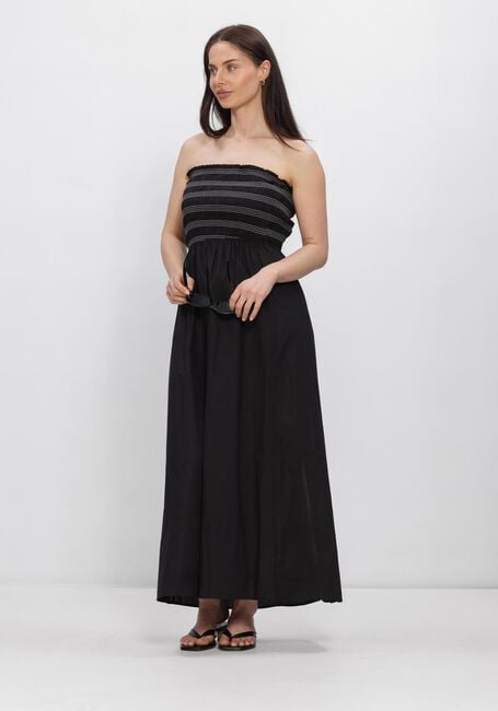 OBJECT Robe midi OBJELLY HOPE S/L RE SMOCK MIDI DRESS en noir - large