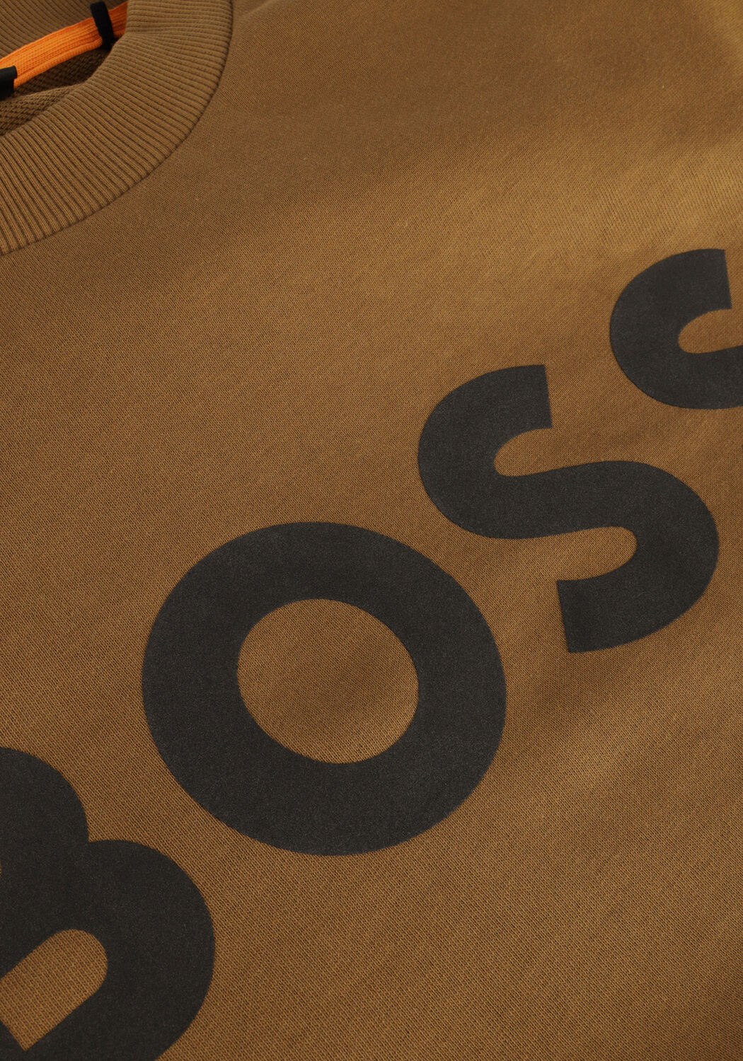 Olijf BOSS ORANGE Trui WEBASICCREW - large