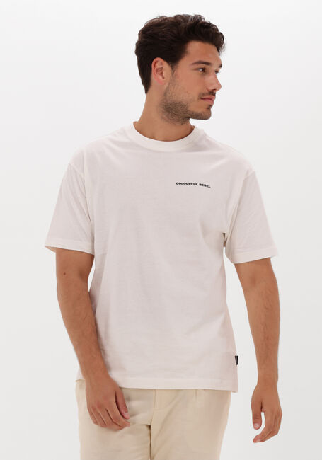 COLOURFUL REBEL T-shirt SUNSET BACK PRINT BASIC TEE Blanc - large