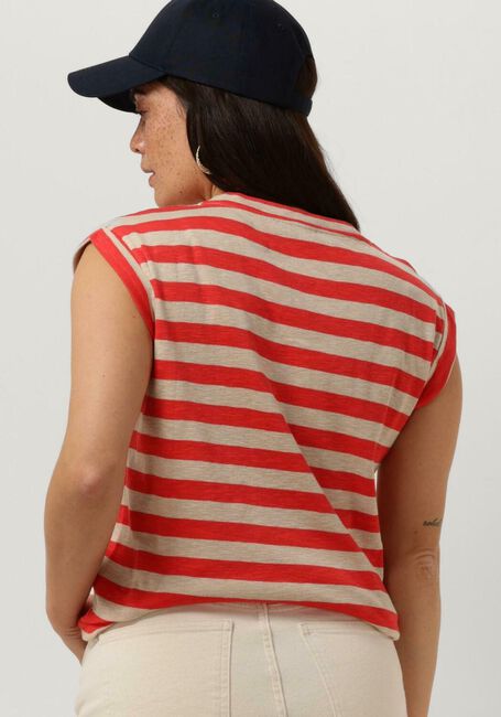 BY-BAR T-shirt THELMA BIG STRIPE TOP en rouge - large