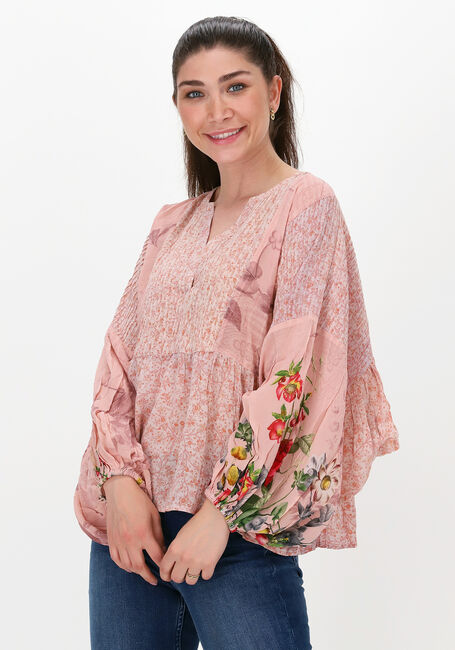 SISSEL EDELBO BIBI BALLOON SILK TOP Blouses Rose clair - large