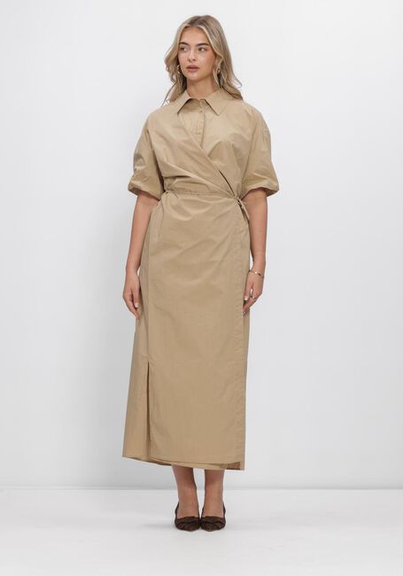 SECOND FEMALE Robe midi RHYE DRESS en marron - large