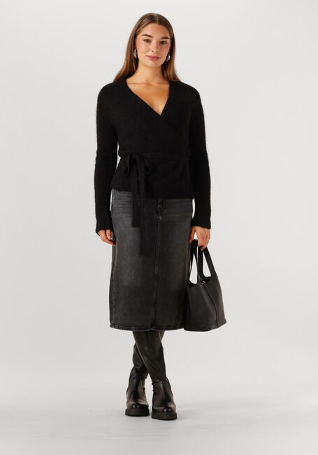 Zwarte SELECTED WOMEN Trui SLFGABELLA LS KNIT BELT CARDIGAN - large