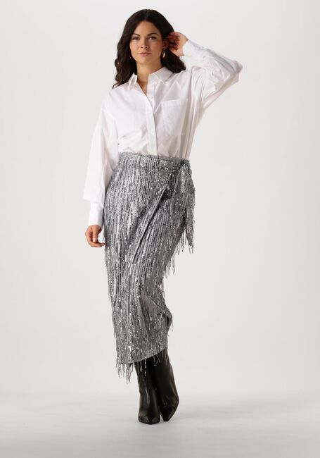 IBANA Jupe midi SIERA en argent - large