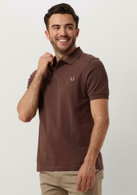 Rode FRED PERRY Polo THE PLAIN FRED PERRY SHIRT - large