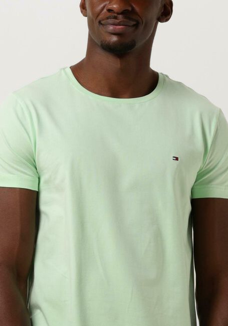 TOMMY HILFIGER T-shirt STRETCH SLIM FIT TEE Menthe - large
