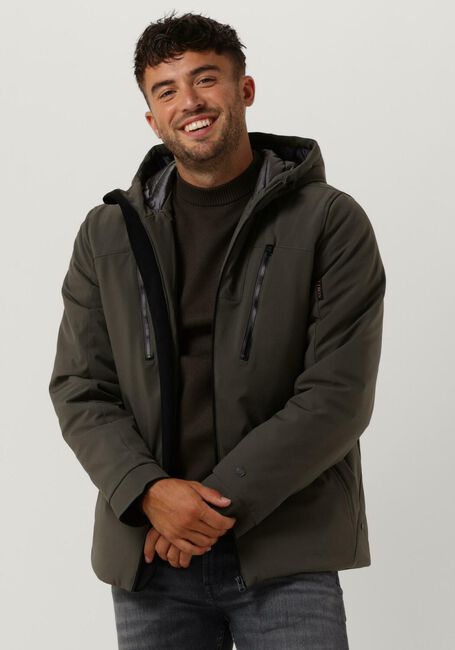 Groene CAST IRON Gewatteerde jas SHORT JACKET SOFTSHELL ZEROYON 2.0 - large