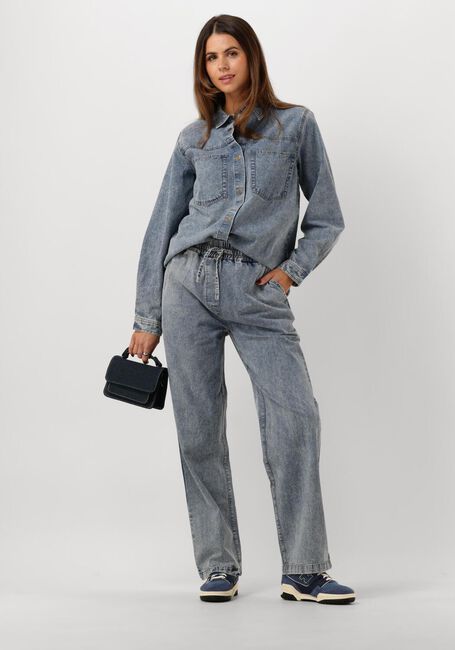 Lichtblauwe LOLLYS LAUNDRY  MEGLL SHIRT LS - large