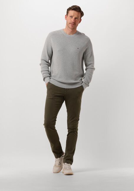 Grijze TOMMY HILFIGER Trui REFINED STRUCTURE CR Grijze TOMMY HILFIGER Trui REFINED STRUCTURE CR - large