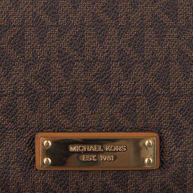 MICHAEL KORS Porte-monnaie FLAP CARD HOLDER en marron - large