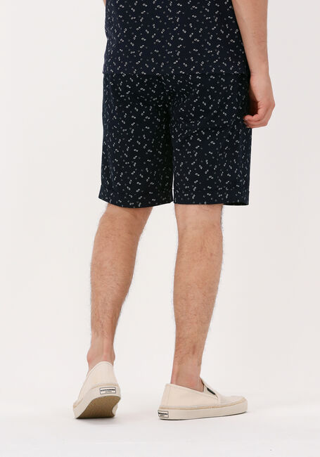 Donkerblauwe SCOTCH & SODA Korte broek STUART PRINTED PIMA COTTON SHORT - large