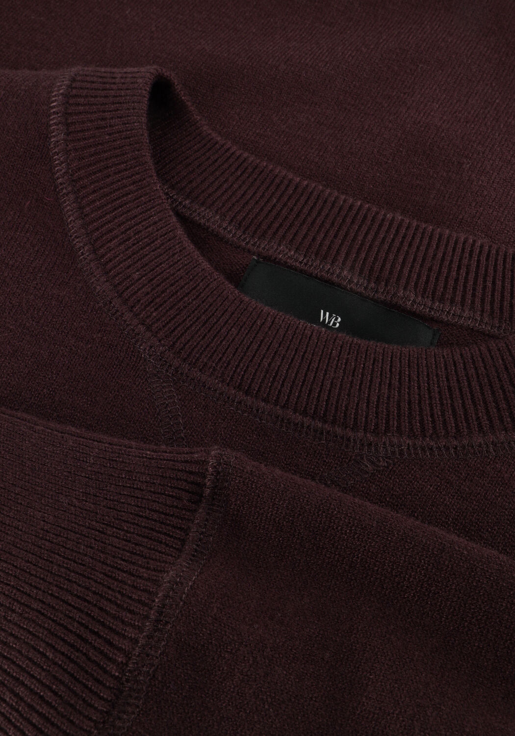 Bordeaux WITHBLACK Trui WBLMARGOT LS PULLOVER - large