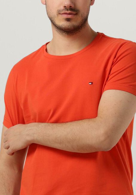 TOMMY HILFIGER T-shirt STRETCH EXTRA SLIM FIT TEE en orange - large