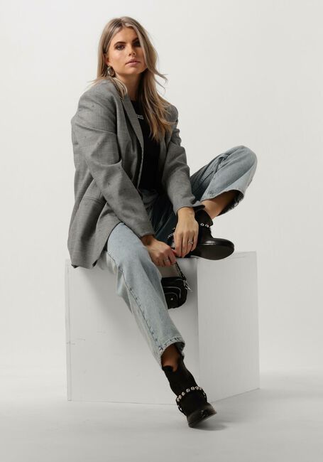 Grijze ALIX THE LABEL Blazer LADIES WOVEN SPECIAL CHECKED BLAZER Grijze ALIX THE LABEL Blazer LADIES WOVEN SPECIAL CHECKED BLAZER - large