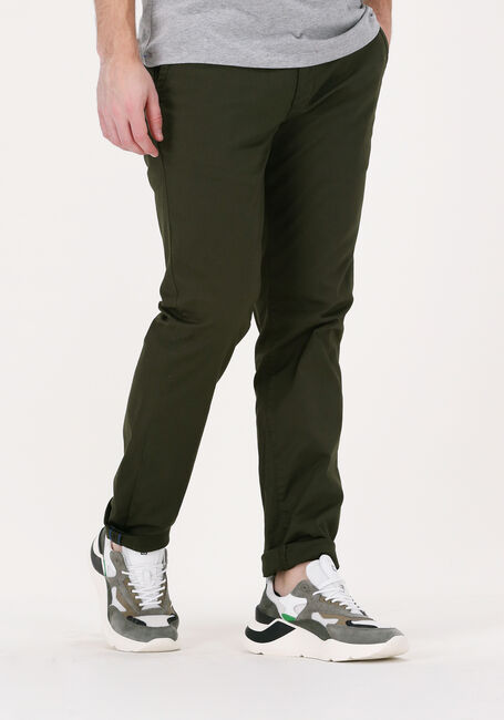 Donkergroene SCOTCH & SODA Chino STUART REGULAR SLIM-FIT - large