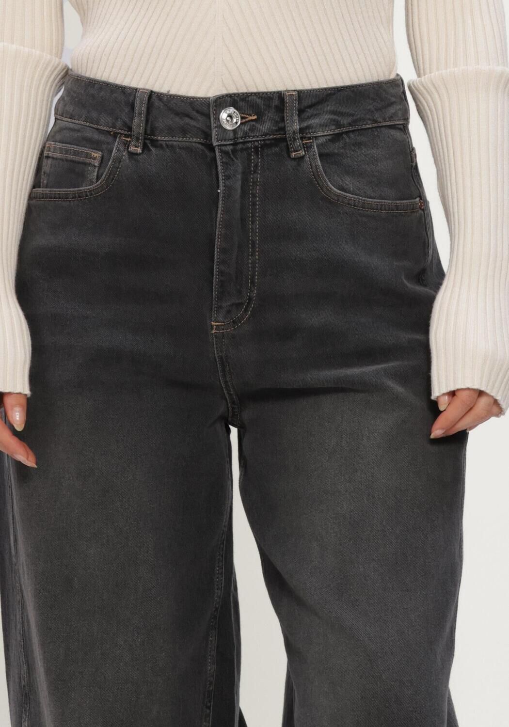MOS MOSH Wide jeans MMCINDY DRACIEL JEANS Gris fonc&eacute; - large