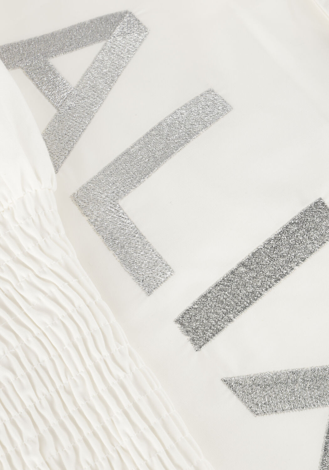 Witte ALIX THE LABEL  LADIES WOVEN OVERSIZED BLOUSE - large