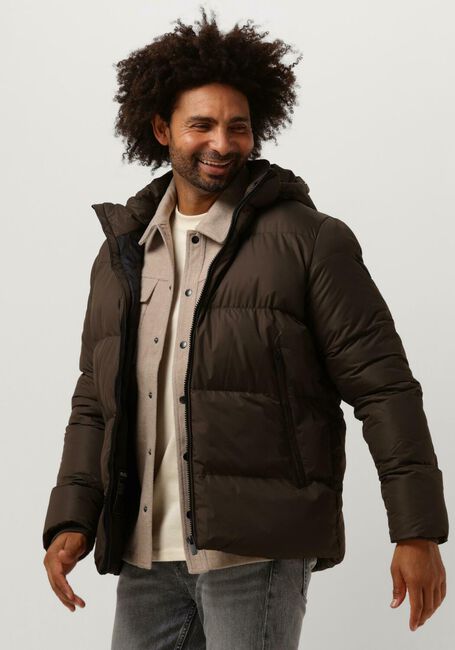 PUREWHITE Veste matelass&eacute; SHORT PADDED JACKET en marron - large