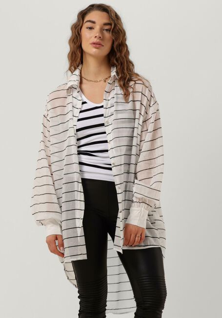 10DAYS Blouse OVERSIZED BLOUSE STRIPE Écru - large