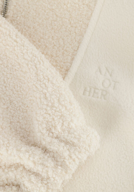 Creme ANOTHER LABEL Teddy jas JENNIFER JACKET Creme ANOTHER LABEL Teddy jas JENNIFER JACKET - large