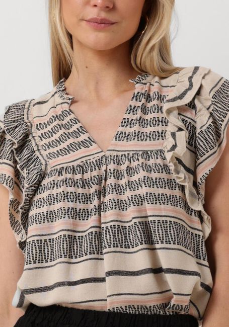 NEO NOIR Haut JAYLA STITCH PRINT TOP Blanc - large