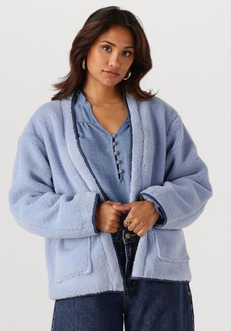 YDENCE Manteau Teddy JACKET SALLY Bleu clair - large