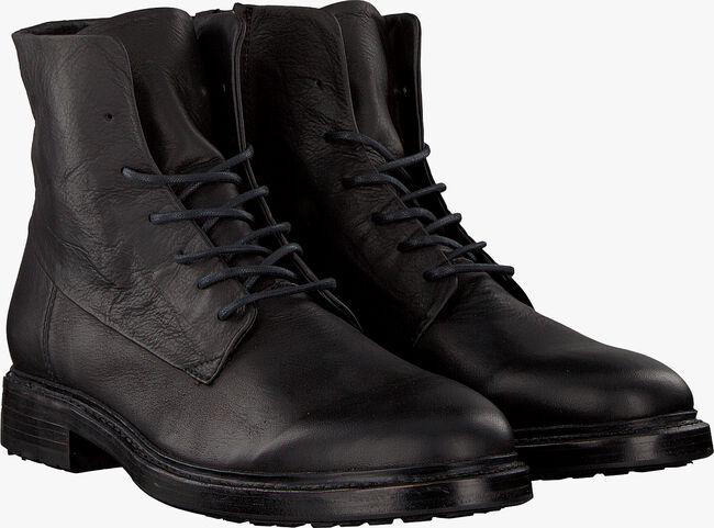 BLACKSTONE Chaussures à lacets MM08 en noir - large